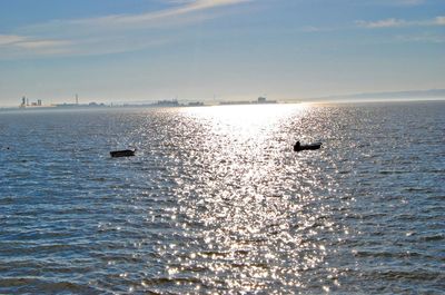 Scenic view of sea against sky