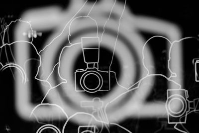 Close-up of illuminated lamp