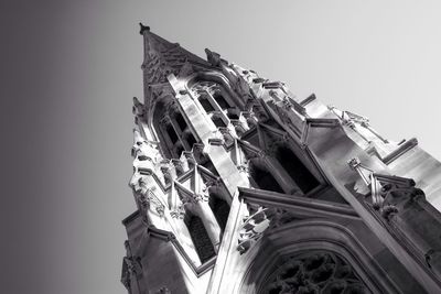 Low angle view of built structure against clear sky