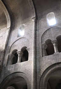 Low angle view of illuminated building