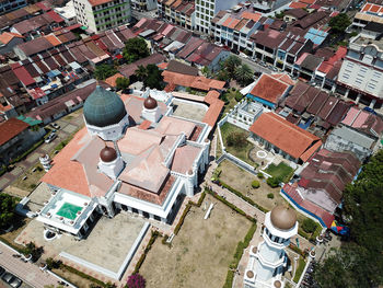 High angle view of townscape