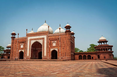 View of historical building against clear sky