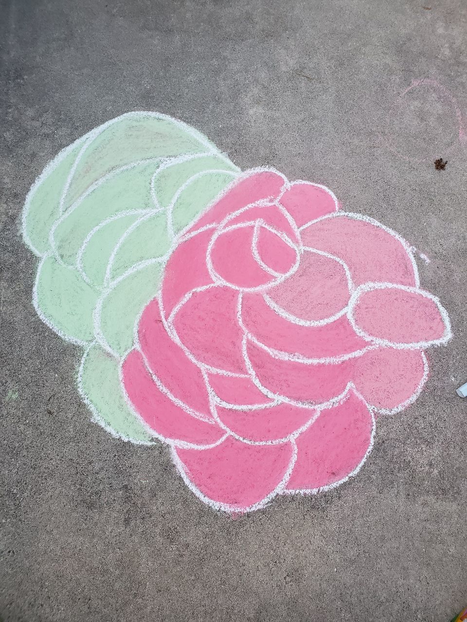 HIGH ANGLE VIEW OF HEART SHAPE MADE OF PINK UMBRELLA