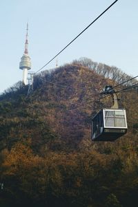 Low angle view of tower against sky