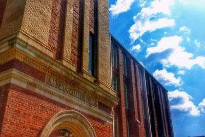 Low angle view of building against sky