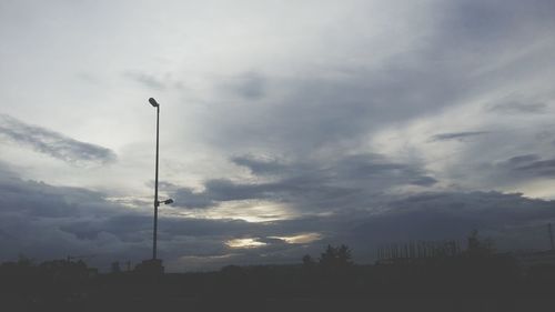 Low angle view of cloudy sky