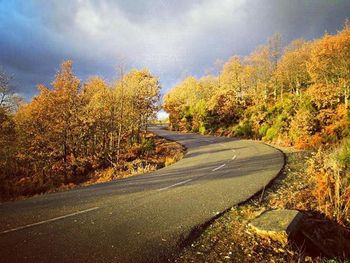 Road passing through landscape