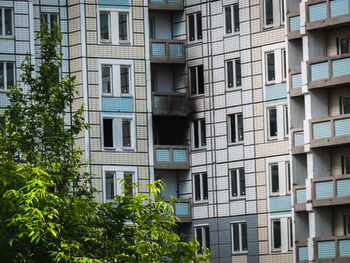 Low angle view of residential building