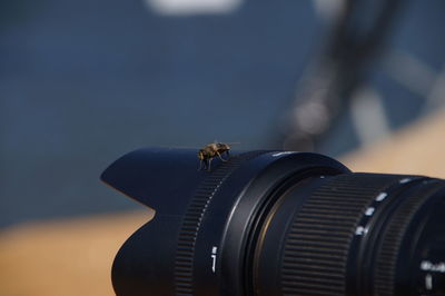 Close-up of a camera