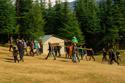 Group of people in park