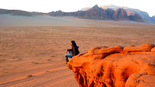 Tourists at desert