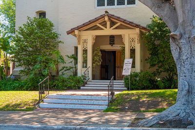 Entrance of building