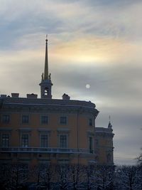 Low angle view of building against sky