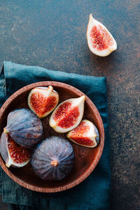 Close-up of fruits on table