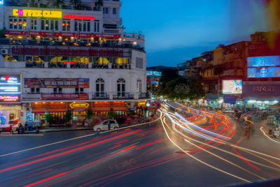 City street at night