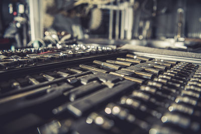 Close-up of computer keyboard