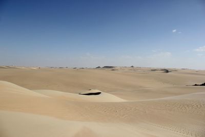 Scenic view of desert against sky