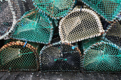 Close-up of fishing net