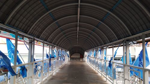 Interior of empty tunnel