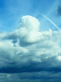 Low angle view of clouds in sky