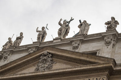 Low angle view of historical building