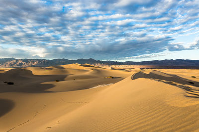 Scenic view of desert against sky