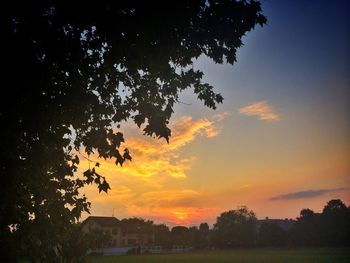Scenic view of sky at sunset