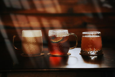 Close-up of drink on table