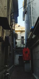 Low angle view of buildings in city