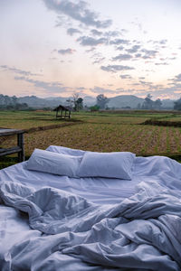 Scenic view of bedroom