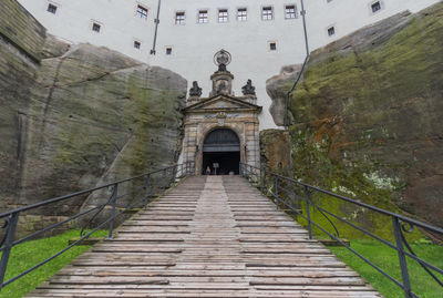 Archway of old building