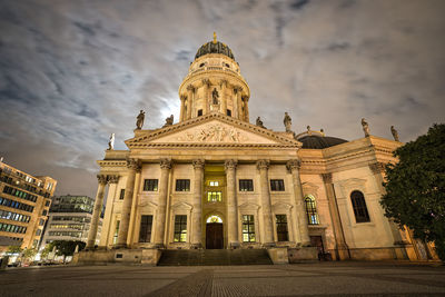 Low angle view of building against sky