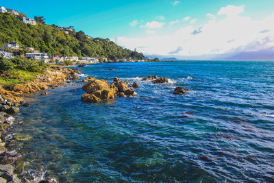 Scenic view of sea against sky