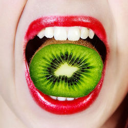 Close-up of kiwifruit
