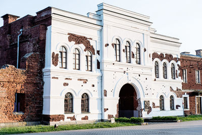 Exterior of old building against sky