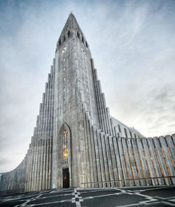 Low angle view of historic building against sky