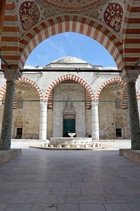 Entrance of historic building