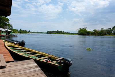 Scenic view of river against sky