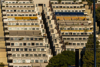 Low angle view of buildings in city