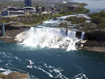 View of waterfall