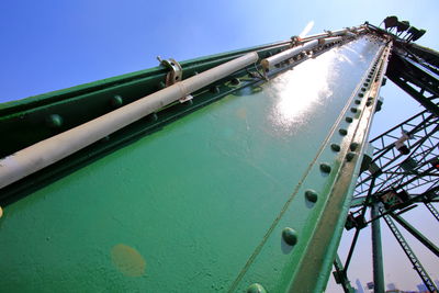 Low angle view of ferris wheel against sky