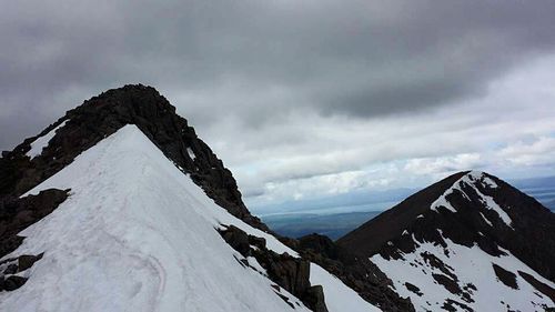 Building against cloudy sky