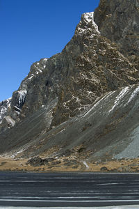 Impressive volcano mountain landscape in iceland, spring