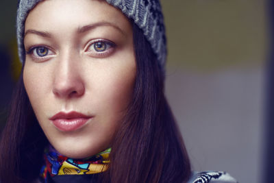 Portrait of young woman