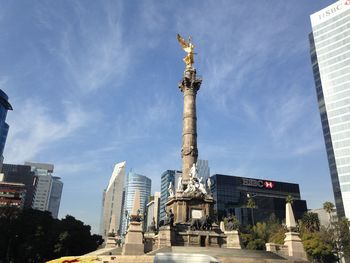 Low angle view of statue