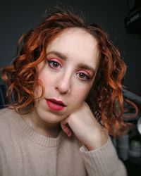 Portrait of beautiful young woman