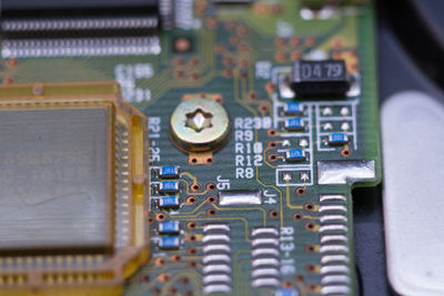 Close-up of circuit board