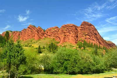 Scenic view of mountain against sky