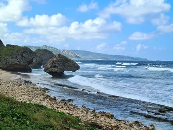 Scenic view of sea against sky