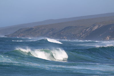 Big beach waves